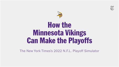 How the Minnesota Vikings Can Make the Playoffs: Through .